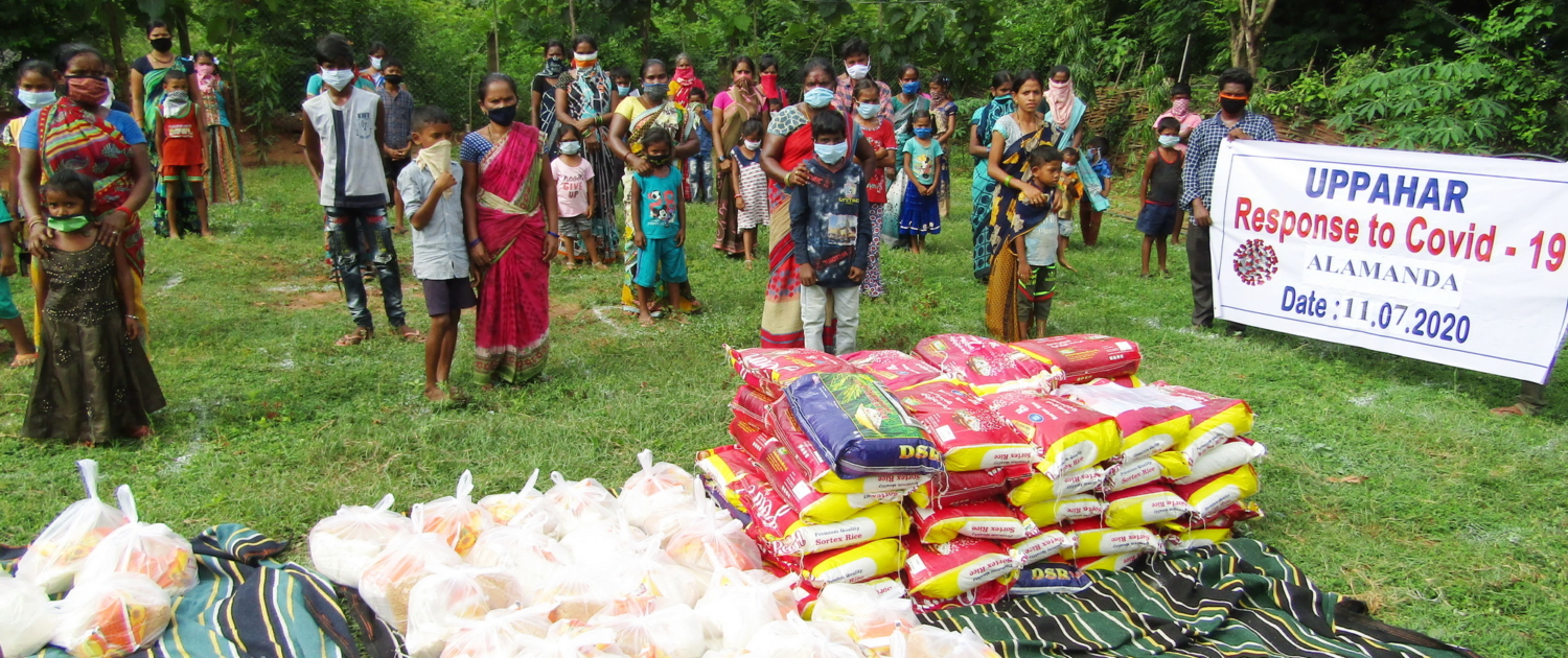 UPPAHAR is distributing food for needy people