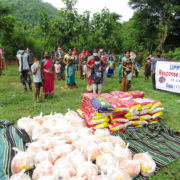 UPPAHAR is distributing food for needy people